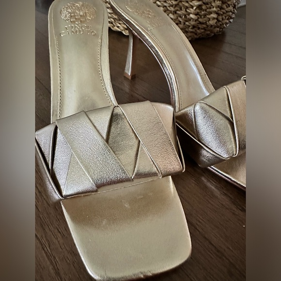 Vince Camuto Endonta Pintucked Braided Heeled Sandal - Picture 2 of 8